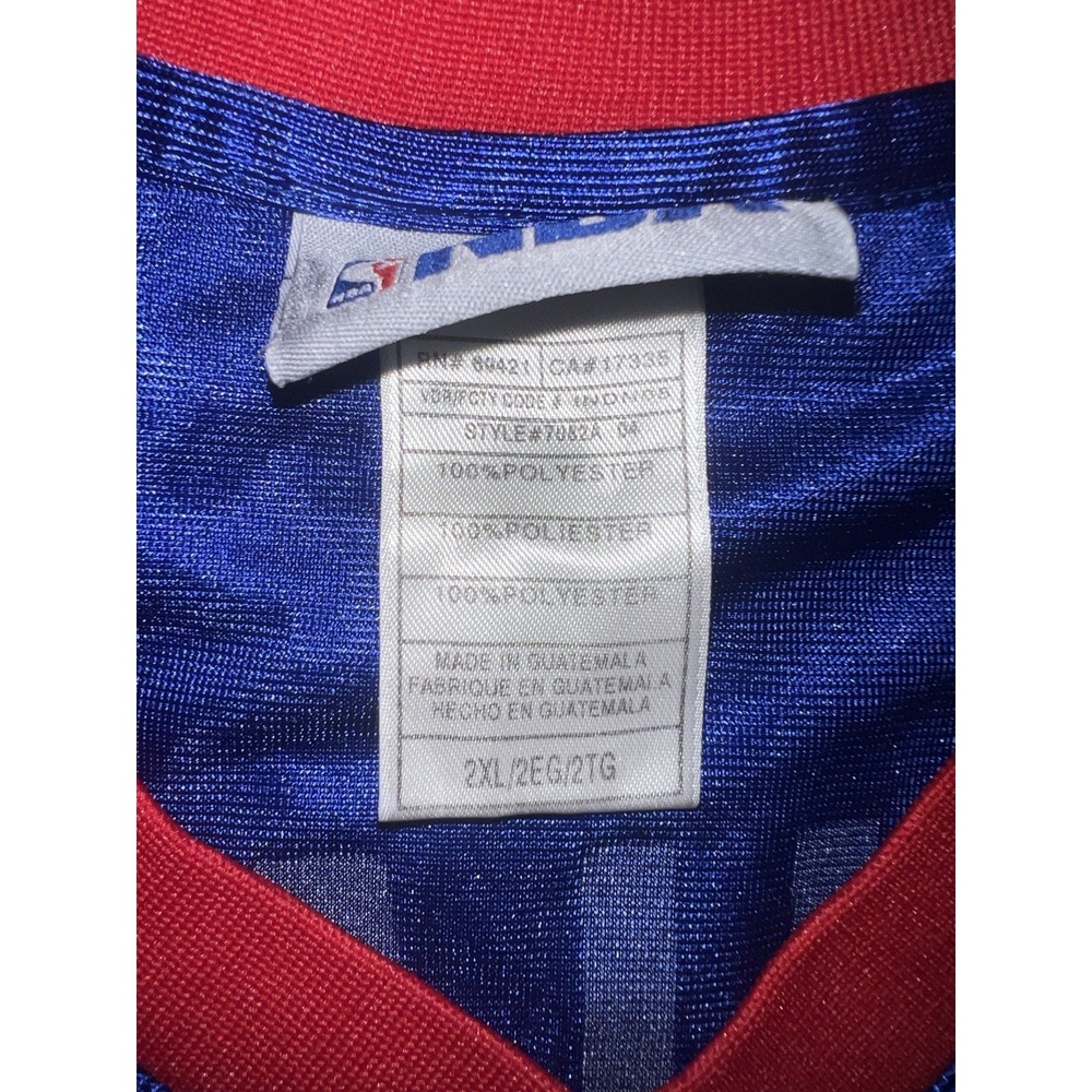 NBA Detroit Pistons Jersey Mens 2XL Blue Red #36 Rasheed Wallace Basketball - Picture 4 of 7